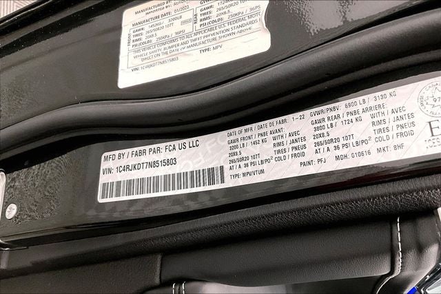 2022 Jeep Grand Cherokee L Overland 4x4-Pano Roof-Htd/Cooled Massaging Seats