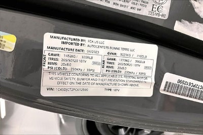 2023 Dodge Durango R/T Plus AWD-Sunroof-Adaptive Cruise-Htd/Cooled Leather