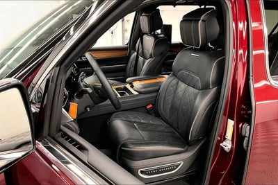 2025 Jeep Grand Wagoneer L Series III 4x4-Pano Roof-Htd/Cooled Massaging Leather-DVD