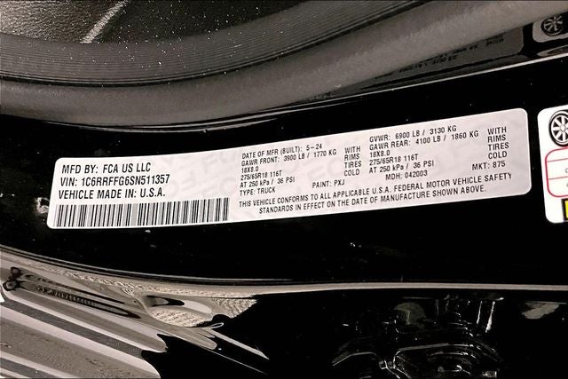 2025 RAM 1500 Big Horn/Lone Star 4x4-Adaptive Cruise-Htd Seats-Remote Start