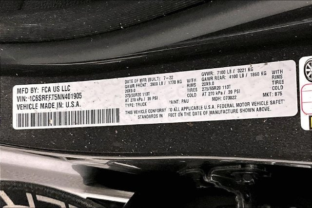 2022 RAM 1500 Big Horn/Lone Star 4x4-Htd Seats-Remote Start-20'' Wheels