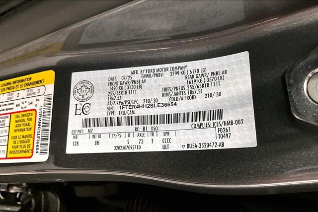 2025 Ford Ranger XLT 4x4-Htd Seats-Remote Start-Blind Spot Monitor