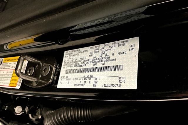 2024 Ford F-150 Lariat 4x4 - Black Appearance Pkg - Htd/Cooled Leather