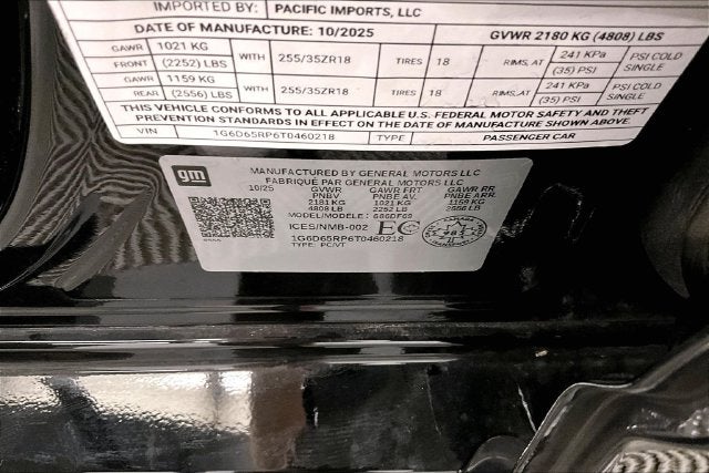 2026 Cadillac CT4 V-Series Heated/Cooled Seats-Sunroof-Navigation