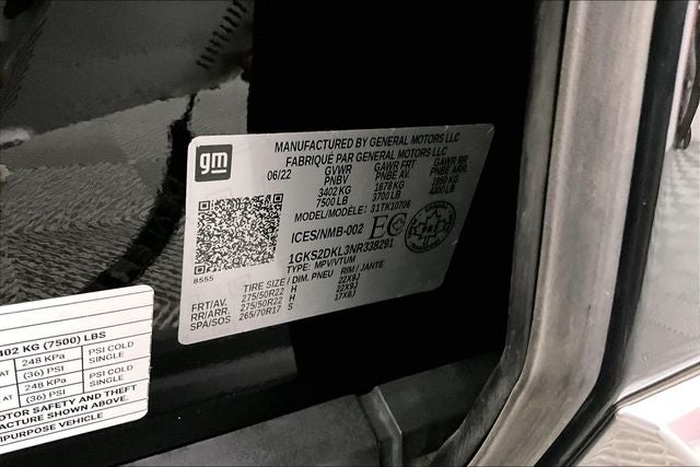 2022 GMC Yukon Denali 4x4-Htd/Cooled Leather-Blind Spot Detection