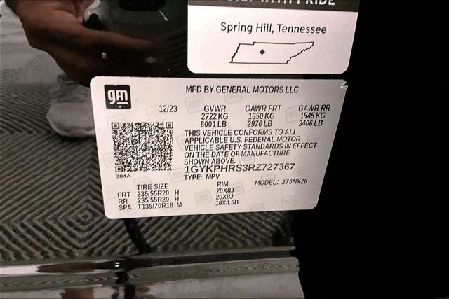 2024 Cadillac XT6 Sport AWD - Onyx Lite Pkg - Platinum Pkg