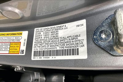 2025 Honda Accord Hybrid EX-L Sunroof-Adaptive Cruise-Htd Leather