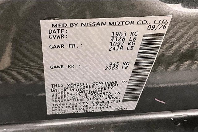 2026 Nissan Altima 2.5 SR - Premium Package