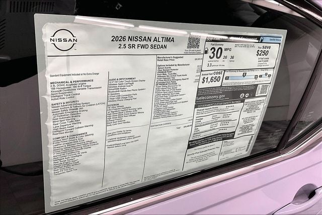 2026 Nissan Altima 2.5 SR - Premium Package
