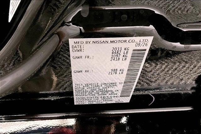 2026 Nissan Altima 2.5 SR AWD - Midnight Edition