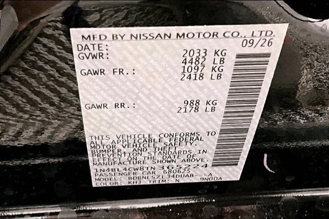 2026 Nissan Altima 2.5 SR AWD - Premium Package