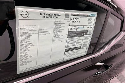 2026 Nissan Altima 2.5 SV - Special Edition Package
