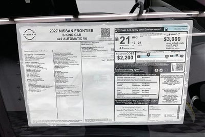 2027 Nissan Frontier S - Tow Package