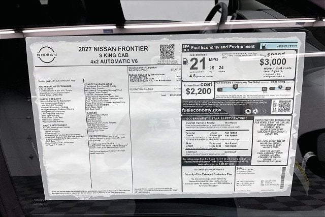 2027 Nissan Frontier S - Tow Package