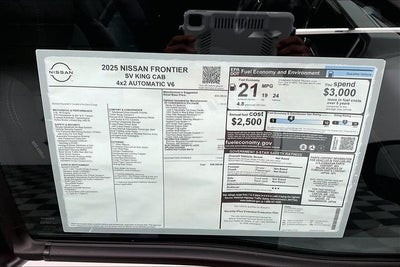 2025 Nissan Frontier SV - Convenience Package