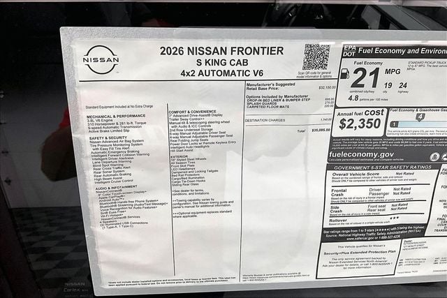 2026 Nissan Frontier S