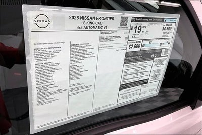 2026 Nissan Frontier S 4WD
