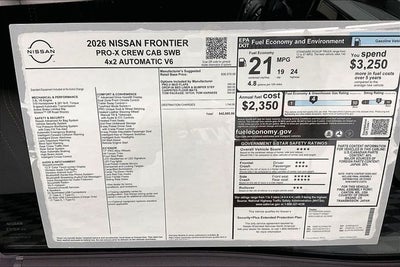 2026 Nissan Frontier PRO-X - Tow Package