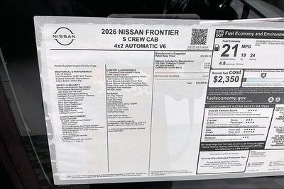 2026 Nissan Frontier S