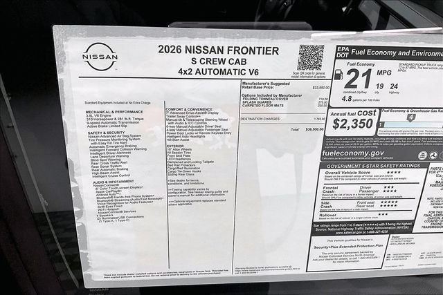 2026 Nissan Frontier S