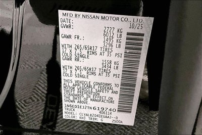 2026 Nissan Frontier SV - Dark Armor, All Weather, Tow Pkgs