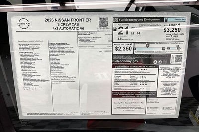 2026 Nissan Frontier S