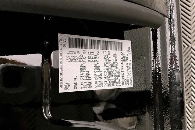 2026 Nissan Frontier S - Soft Tonneau Cover