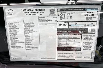 2026 Nissan Frontier PRO-X