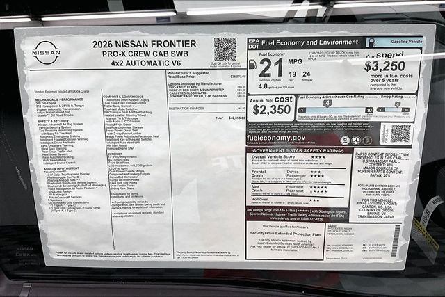 2026 Nissan Frontier PRO-X