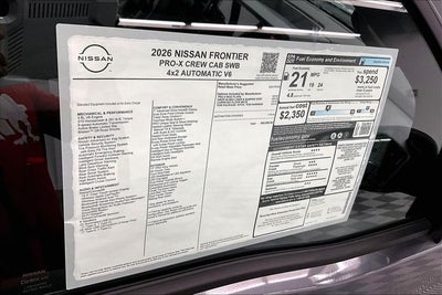 2026 Nissan Frontier PRO-X - Tow Package