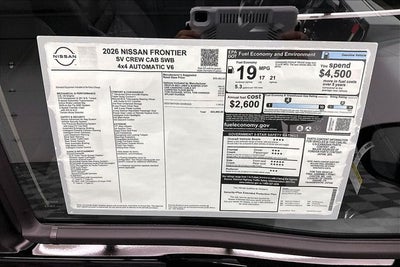 2026 Nissan Frontier SV 4WD - Tow Package