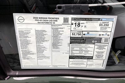 2026 Nissan Frontier PRO-4X 4WD - Premium, Tow and Convenience Packages