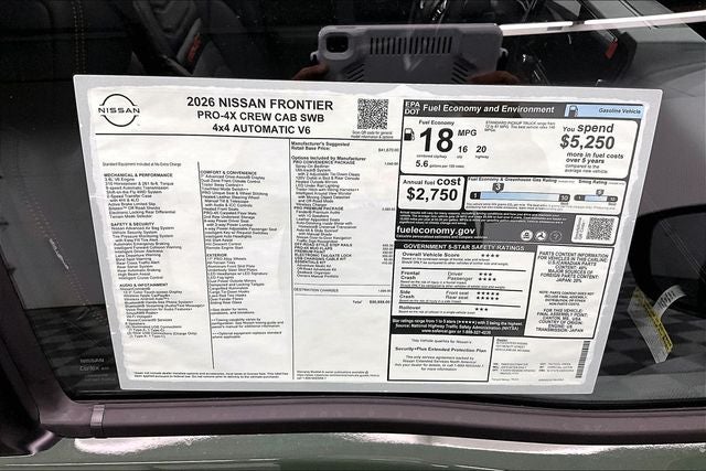 2026 Nissan Frontier PRO-4X 4WD - Premium, Tow and Convenience Packages