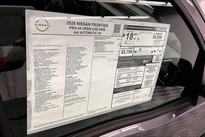2026 Nissan Frontier PRO-4X 4WD