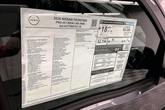 2026 Nissan Frontier PRO-4X 4WD
