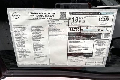 2026 Nissan Frontier PRO-4X