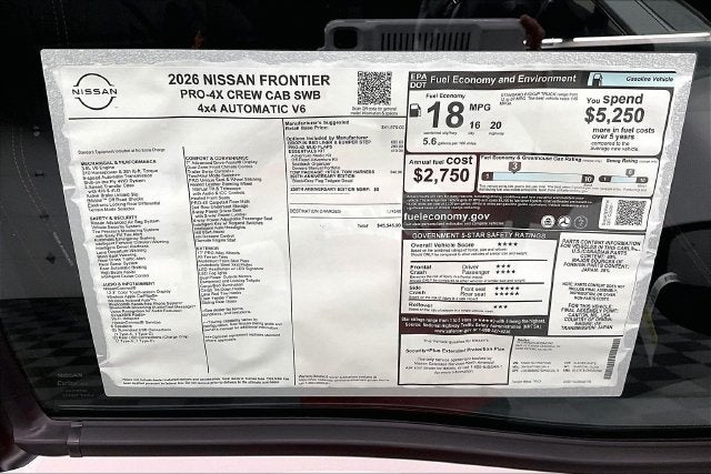 2026 Nissan Frontier PRO-4X