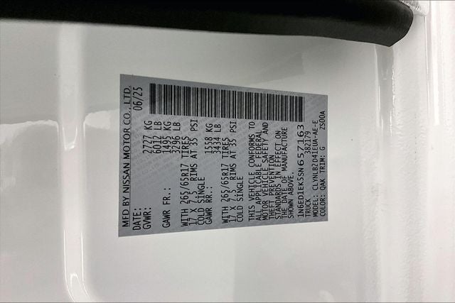 2025 Nissan Frontier SV 4WD