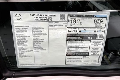 2025 Nissan Frontier SV 4WD