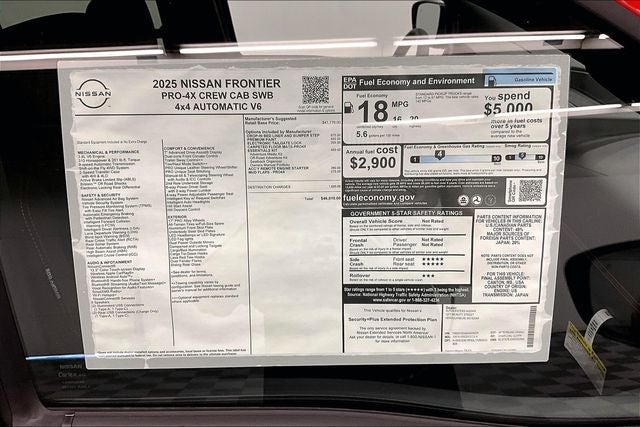 2025 Nissan Frontier PRO-4X 4WD