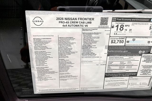 2026 Nissan Frontier PRO-4X