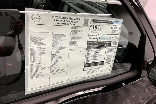 2026 Nissan Frontier PRO-4X 4WD - Convenience Package
