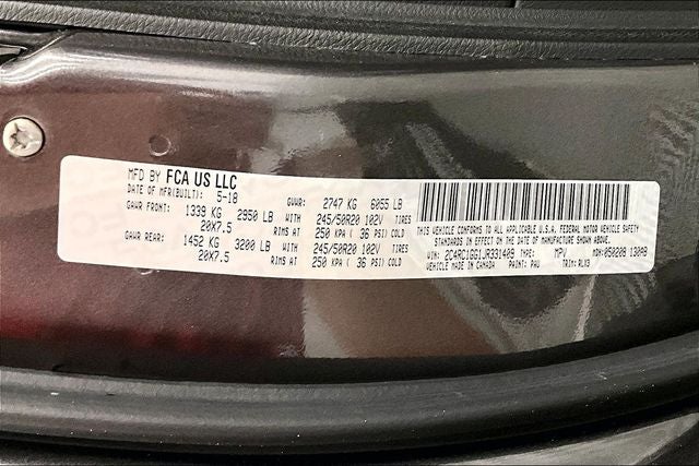 2018 Chrysler Pacifica Limited