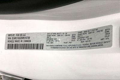 2025 Chrysler Pacifica Limited S Appearance Pkg - Pano Roof - Htd/Cooled Leather