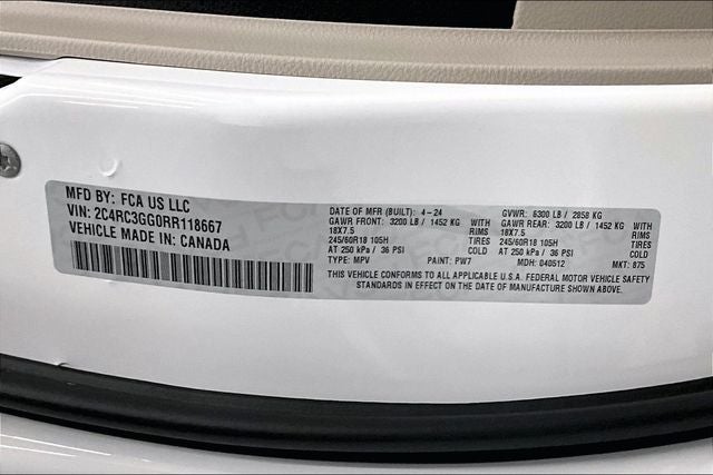 2024 Chrysler Pacifica Limited AWD - Pano Roof - Htd/Cooled Leather