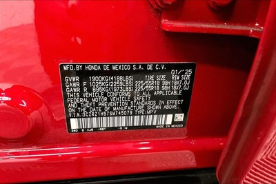 2025 Honda HR-V Sport Adaptive Cruise - Htd Seats - Remote Start