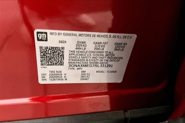 2024 Chevrolet Equinox RS Pano Roof - Adaptive Cruise - Htd Leather