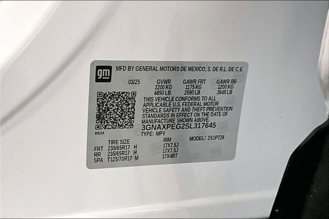 2025 Chevrolet Equinox LT AWD-Adaptive Cruise-Htd Seats-Remote Start