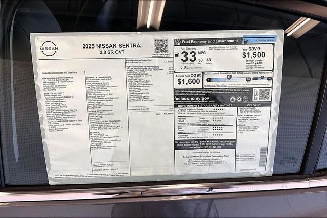 2025 Nissan Sentra SR - Premium Package