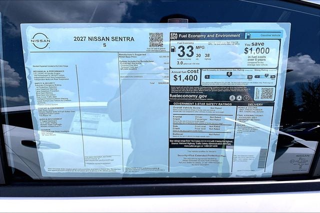 2027 Nissan Sentra S